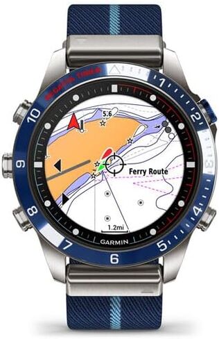 Garmin MARQ Captain, Men's Luxury Tool Watch with Advanced Nautical Features, Track Wind Speed, Direction, Temperature and Tide Information in Saudi Arabia