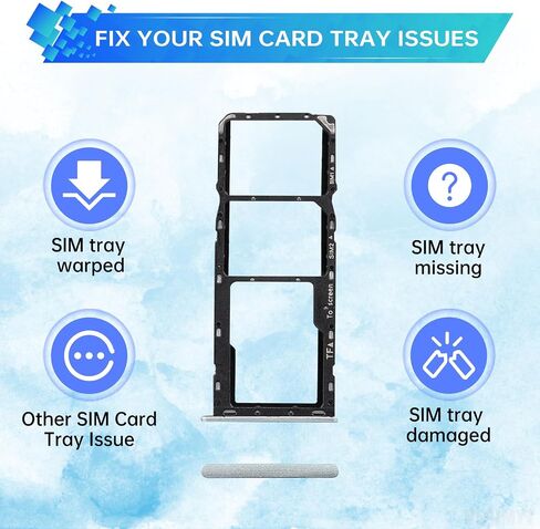 Sim Card Tray Replacement for Samsung Galaxy A22 5G (Single SIM Version) Mint Card Tray Slot Holder Bracket Adapter with Needle Ejector for A22 5G A226B A226BR in Saudi Arabia