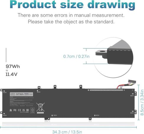 Fancy Buying 33YDH Laptop Battery for Dell Inspiron 17 7000 7778 7779 7786 7773 15 7577 G3 3579 3779 G5 5587 G7 7588 Latitude 13 3380 14 3490 15 3590 3580 Vostro 15 7580 7570 PVHT1 P30E 81PF3 081PF3 in Kuwait