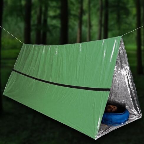 Outdoor Lifesaving Blanket Emergency Tent Thermal Blanket Tent Sun Protection Space Blanket,Green in Saudi Arabia