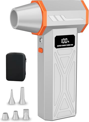 AS-S50 Electric Air Duster-130000RPM Super Power Cordless Air Duster, 4-Gear Adjustable Mini Blower with Fast Charging, Dust Blower for Computer, Keyboard, House, Outdoor and Car in Kuwait