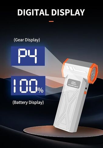 AS-S50 Electric Air Duster-130000RPM Super Power Cordless Air Duster, 4-Gear Adjustable Mini Blower with Fast Charging, Dust Blower for Computer, Keyboard, House, Outdoor and Car in Kuwait