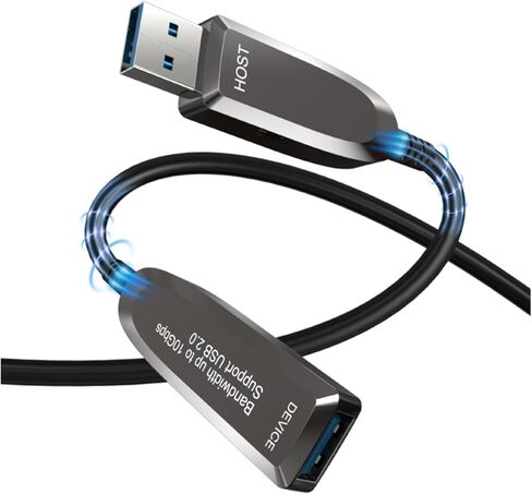USB3.1 Interface Optical Fiber Cable Mobile Hard Disk high-Speed Transmission Data Extension Cable Handle HD Connection Cable(1 m) in Saudi Arabia