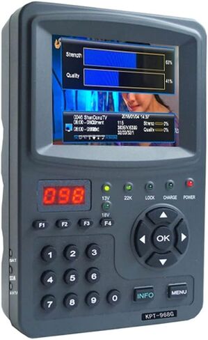 مكتشف الأقمار الصناعية الرقمية ، مكتشف الأقمار الصناعية الرقمية KPT 968HD متر 3.5 TFT LED DVB-S2 DVB-S SAT SAT MPEG-4 1080P Full HD Portable Satfinder KPT-968G in Kuwait
