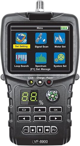 Finder Digital Satellite ، FF-8900 SAT Finder لمستقبل الأقمار الصناعية DVB S2/DVB S DISH Satfinder Compass Satellite Search Meter Search ، Matelite Meter in Kuwait