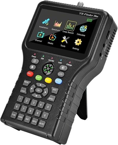 مكتشف الأقمار الصناعية الرقمية ، F8 Finder Max Satellite Finder DVB-S/S2/S2X MPEG-2/4 H.264/H.265 1080P TV SAT SATIVER ، MATELITE METER in Kuwait