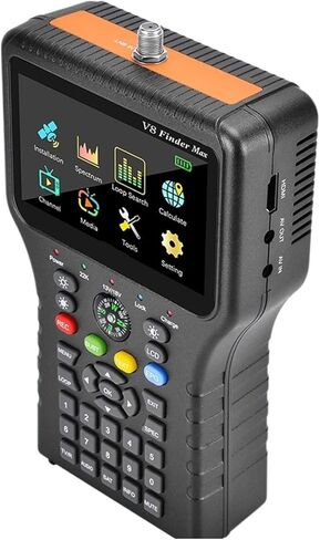 مكتشف الأقمار الصناعية الرقمية ، F8 Finder Max Satellite Finder DVB-S/S2/S2X MPEG-2/4 H.264/H.265 1080P TV SAT SATIVER ، MATELITE METER in Kuwait