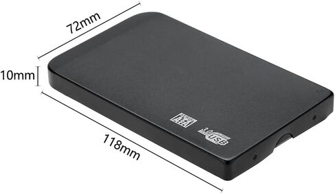 HUIOP 2.5in USB3.0 Hard Drive Box, 2.5in USB3.0 SSD HDD Hard Drive Box 5Gbps 3TB USB3.0 Portable Hard Drive Box (Blue) in Saudi Arabia