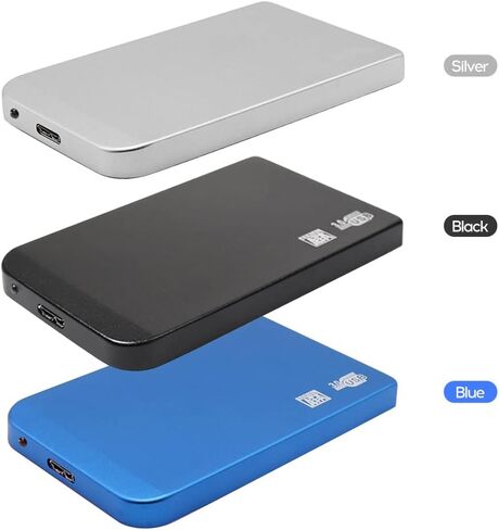 HUIOP 2.5in USB3.0 Hard Drive Box, 2.5in USB3.0 SSD HDD Hard Drive Box 5Gbps 3TB USB3.0 Portable Hard Drive Box (Blue) in Saudi Arabia