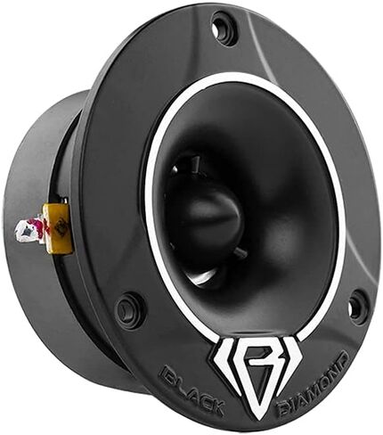 BLACK DIAMOND Mid and High Complete Package - Includes 2X Midrange Loudspeaker 6.5" and 2X Aluminum Super Bullet Tweeter 1" Built in Crossover - Door Speakers for Car or Truck Stereo Sound System in Saudi Arabia