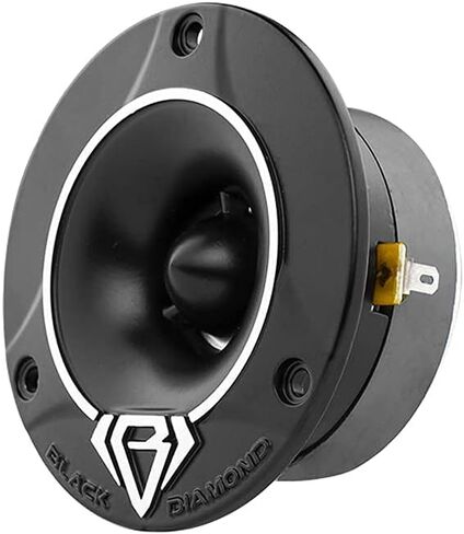 BLACK DIAMOND Mid and High Complete Package - Includes 2X Midrange Loudspeaker 6.5" and 2X Aluminum Super Bullet Tweeter 1" Built in Crossover - Door Speakers for Car or Truck Stereo Sound System in Saudi Arabia