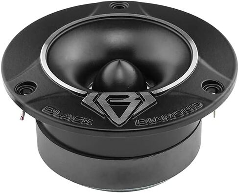 BLACK DIAMOND Mid and High Complete Package - Includes 2X Midrange Loudspeaker 6.5" and 2X Aluminum Super Bullet Tweeter 1" Built in Crossover - Door Speakers for Car or Truck Stereo Sound System in Saudi Arabia