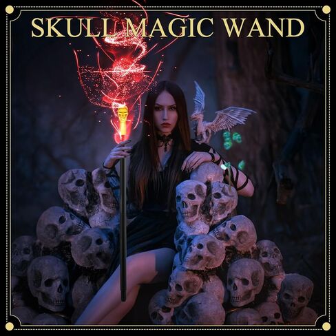 Chivao 3 قطع من عصا الكوبرا المصرية للهالوين على شكل جمجمة عصا عتيقة للمشي باللون الذهبي والفضي والقواد قصب الفرعون الأفعى الصولجان الملك للبالغين والنساء والرجال والإكسسوارات التنكرية in Kuwait