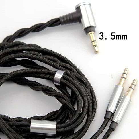 HE400SE Balanced Cable Compatible with Hifiman Sundara HE4XX HE-350 HE1000 HE560 4.4mm to Dual 3.5mm Works on Sony WM1A NW-ZX505 Digital Music Players(4.4mm) in Kuwait