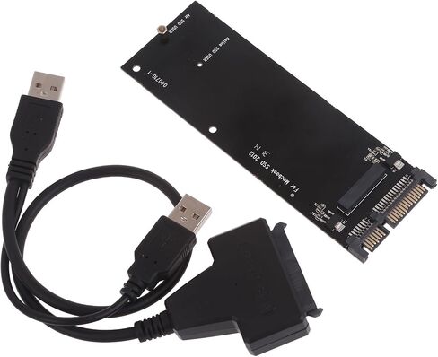 7+17 PIN ADAPTER ل A1466 A1465 A1398 A1425 2012 SSD إلى بطاقة محول 22PIN 22PIN مع كابل USB A1465 in Saudi Arabia