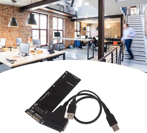 7+17 PIN ADAPTER ل A1466 A1465 A1398 A1425 2012 SSD إلى بطاقة محول 22PIN 22PIN مع كابل USB A1465 in Saudi Arabia