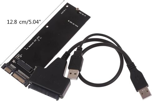 7+17 PIN ADAPTER ل A1466 A1465 A1398 A1425 2012 SSD إلى بطاقة محول 22PIN 22PIN مع كابل USB A1465 in Saudi Arabia