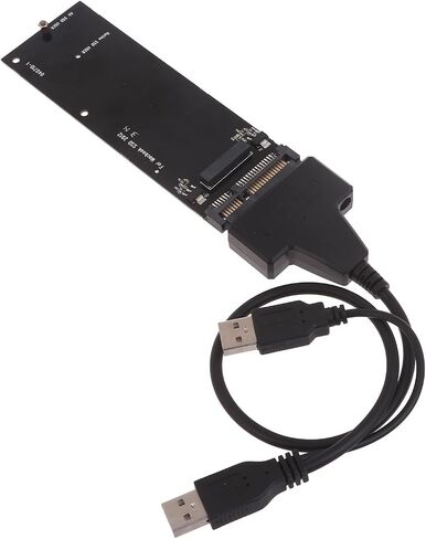 7+17 PIN ADAPTER ل A1466 A1465 A1398 A1425 2012 SSD إلى بطاقة محول 22PIN 22PIN مع كابل USB A1465 in Saudi Arabia