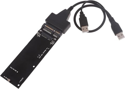 7+17 PIN ADAPTER ل A1466 A1465 A1398 A1425 2012 SSD إلى بطاقة محول 22PIN 22PIN مع كابل USB A1465 in Saudi Arabia