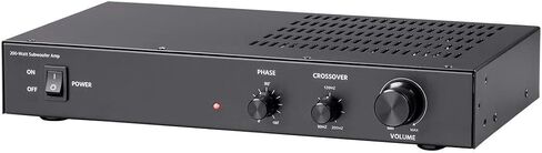 Monoprice SWA-200 Subwoofer Amplifier - 200 Watt with Crossover, Phase Control, Black in Saudi Arabia