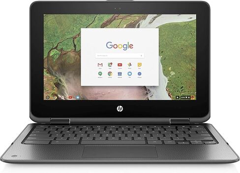 HP Chromebook 11 × 360 2-in-1 11.6 بوصة (1366x768) شاشة تعمل باللمس ، Celeron Dual-Core N3350 ، 32GB SSD ، 4GB ، Bluetooth ، WebCam Chrome OS (رمادي) (متجدد) in Saudi Arabia
