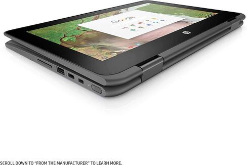 HP Chromebook 11 × 360 2-in-1 11.6 بوصة (1366x768) شاشة تعمل باللمس ، Celeron Dual-Core N3350 ، 32GB SSD ، 4GB ، Bluetooth ، WebCam Chrome OS (رمادي) (متجدد) in Saudi Arabia