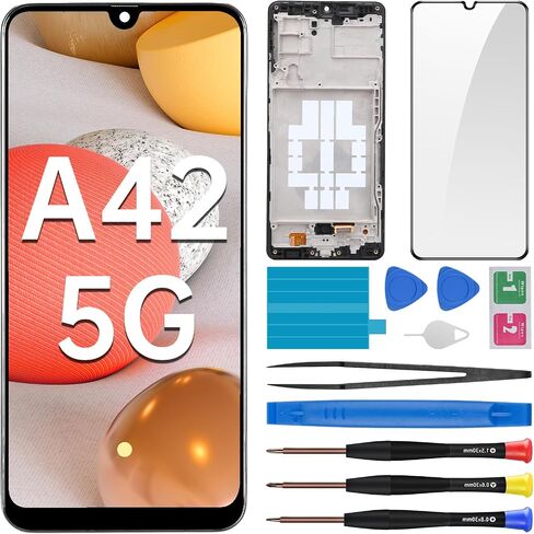 for Samsung Galaxy A42 5G Screen Replacement with Frame LCD Display Touch Digitizer Full Assembly Fix Glass with Repair Tools Kit SM-A426U SM-A426U1 in Saudi Arabia