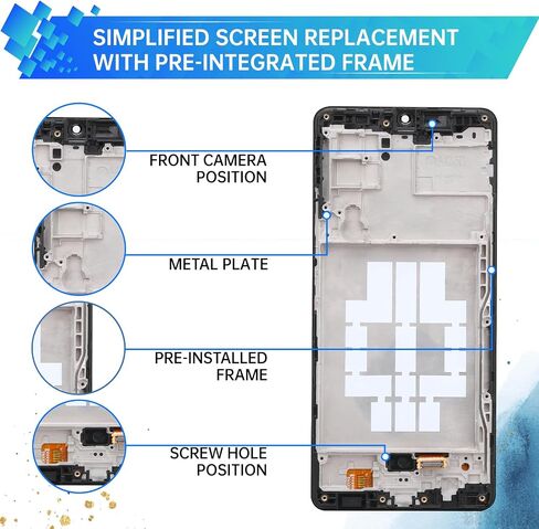 for Samsung Galaxy A42 5G Screen Replacement with Frame LCD Display Touch Digitizer Full Assembly Fix Glass with Repair Tools Kit SM-A426U SM-A426U1 in Saudi Arabia