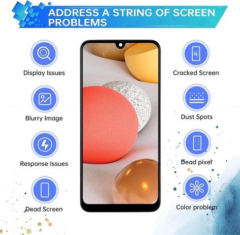 for Samsung Galaxy A42 5G Screen Replacement with Frame LCD Display Touch Digitizer Full Assembly Fix Glass with Repair Tools Kit SM-A426U SM-A426U1 in Saudi Arabia