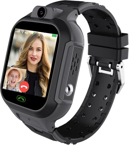 4G Kids Smart Watch GPS Tracker - Smartwatch with Two Way Call Video Calling Voice Chat SOS Class Mode Stopwatch Pedometer Games Wi-Fi Touch Screen Alarm Clock Smartwatches for Boys Girl (Pink) in Saudi Arabia