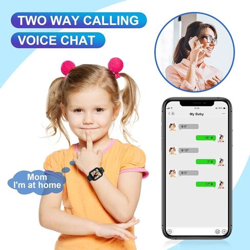 4G Kids Smart Watch GPS Tracker - Smartwatch with Two Way Call Video Calling Voice Chat SOS Class Mode Stopwatch Pedometer Games Wi-Fi Touch Screen Alarm Clock Smartwatches for Boys Girl (Pink) in Saudi Arabia
