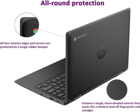 HP Chromebook 11 X360 EE Fortis Pro 2-in-1 Laptop (11.6 "شاشة تعمل باللمس ، ذاكرة الوصول العشوائي 8 جيجا بايت ، تخزين 128 جيجا بايت ، Intel N4500) ، مقاومة للانسكاب ومقاومة للتسرب ، قابلة للتحويل ، الطلاب ، الأعمال ، المنزل ، كاميرا الويب ، OS Chrome OS in Kuwait