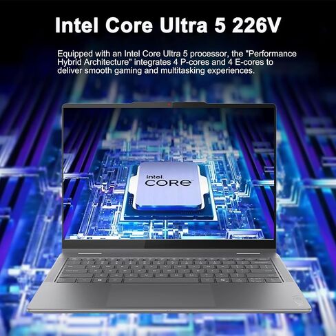 Lenovo Yoga 7 2-in-1 Laptop 14" WUXGA OLED Touch (100% DCI-P3, 600nits HDR) Intel 8-core Ultra 5 226V (Up to 40 Tops) 16GB RAM 512GB SSD for Creator Business Professional Win11 ICP Hub w/Copilot AI in Saudi Arabia