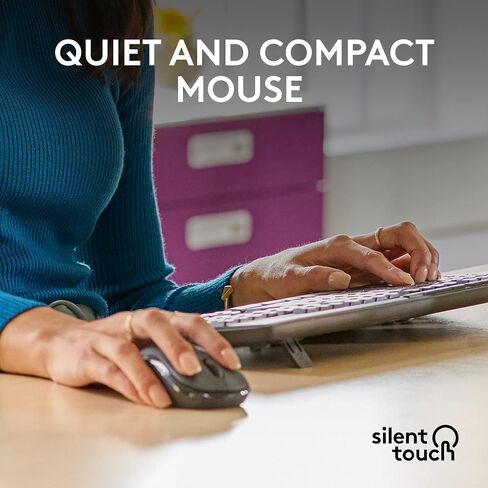 Logitech MK370 Combo for Business ، ولوحة مفاتيح لاسلكية كاملة الحجم والماوس اللاسلكي ، ومستقبل Logi Bolt USB آمن ، Bluetooth ، Windows/Mac/Mac معتمد عالميًا ، Linux - Graphite (متجدد) in Saudi Arabia