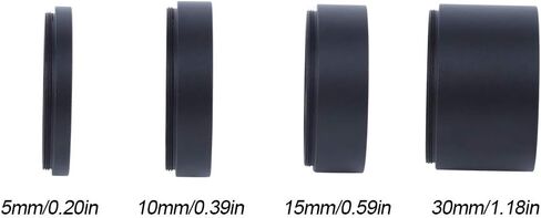 T2 Extension Tube, Alloy Black M48x0.75 Extension Tube Astronomical Telescope Extension Tube M48x0.75 for Telescope (10mm) in Saudi Arabia