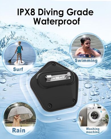 (1 Pack) Air Tag Holder for Kids, IPX8 Waterproof,Durable PC Pentagram with Pin Clip,Air Tag Kids Holder Hidden for Apple Air Tag Tracker,SuitableClothes, Shoe,Schoolbag,Luggage in Saudi Arabia