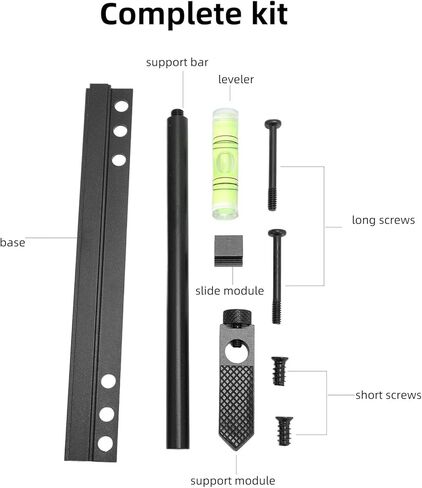 شريحة دعم GPU ، حامل GPU القابل للضبط ، دعم بطاقة الرسومات ، حامل بطاقة ألومنيوم مقطع فيديو SAG مناسبة لعشاق 9 سم 12cm 14cm (أسود) in Kuwait