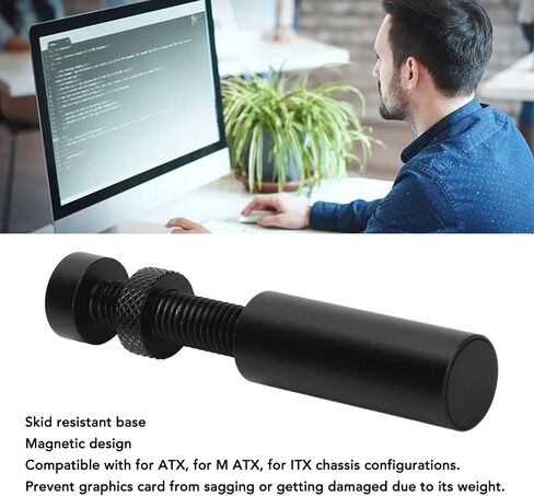 Yoidesu GPU Support Bracket, Aluminum Alloy Magnetic Graphics Card Support, Anti Sag GPU Stand Provides 1.9 to 3.1Inch Height Supporting, for All Graphics Cards in Saudi Arabia