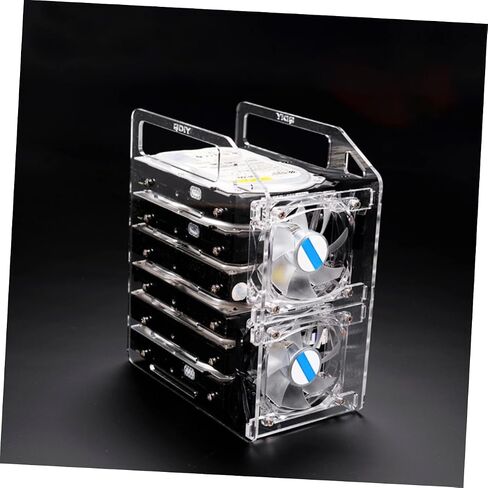 DIY Hard Drive Rack Stackable Hard Disk Bracket with Heat Dissipating Frame Easy to Install for Computer Storage and SSD Organization in Saudi Arabia