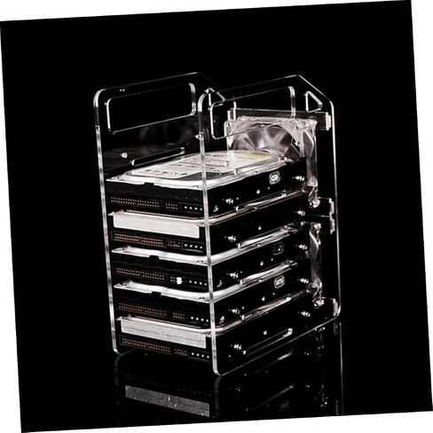 DIY Hard Drive Rack Stackable Hard Disk Bracket with Heat Dissipating Frame Easy to Install for Computer Storage and SSD Organization in Saudi Arabia