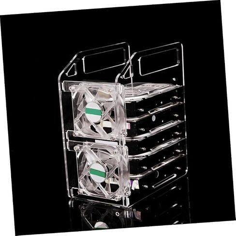 DIY Hard Drive Rack Stackable Hard Disk Bracket with Heat Dissipating Frame Easy to Install for Computer Storage and SSD Organization in Saudi Arabia