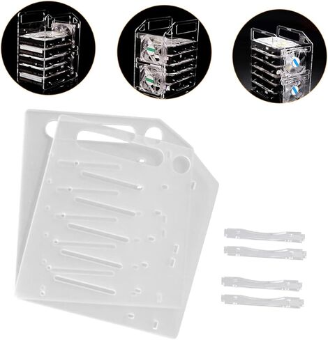 DIY Hard Drive Rack Stackable Hard Disk Bracket with Heat Dissipating Frame Easy to Install for Computer Storage and SSD Organization in Saudi Arabia