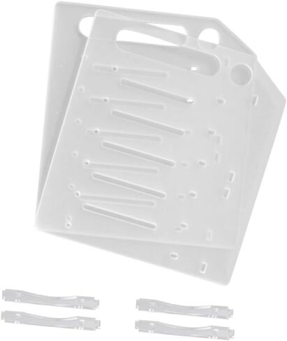 Happyyami Transparent Hard Drive Storage Rack with Hollow Design for Heat Dissipation Mechanical Hard Disk Tray Organizer Accessories in Saudi Arabia