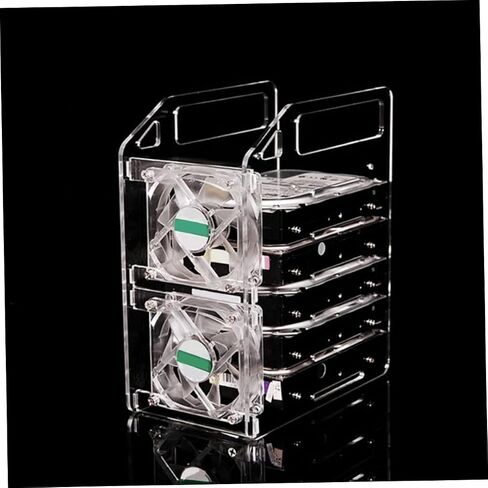 NUOBESTY DIY Hard Drive Bracket Transparent Rack Easy Installation Hard Disk Mounting Stand for Case Storage in Saudi Arabia