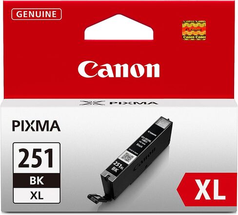 Canon CLI-251XL BK Compatible to iP7220,iX6820,MG5420,MG5520/MG6420,MG5620/MG6620,MX922/MX722,iP8720,MG6320,MG7120,MG7520 Printers & CLI-251XL Yellow Compatible to iP7220,iX6820,MG5420 in Saudi Arabia