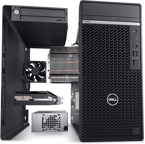 Dell Optiplex 7010 كمبيوتر سطح المكتب ، 7000 Tower Dekstop PC ، Intel Hexa-Core I5-12500 (Beat I7-11700) ، 32GB DDR4 RAM ، 1TB PCIE SSD ، DVDRW ، USB WIFI ADAPTER ، RJ-45 ، HDMI ، Windows 11 Pro ( in Saudi Arabia