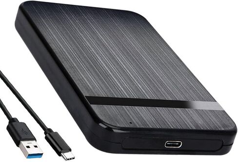 النوع C 2.5 بوصة SATA Mobile HDD Case مع كابل USB ، USB 3.0/2.0 إلى SATA حاوية محرك الأقراص الثابت in Kuwait