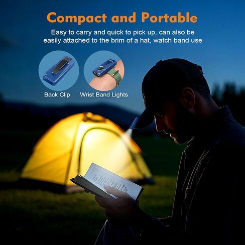 Vtiger K1 800 Lumens High Lumens سلسلة مفاتيح ، مصباح يدوي قابل لإعادة شحن EDC ، مصباح يدوي صغير مضغوط مع مصابيح جيب مغناطيسية ، مقطع مصغر للتخييم ، الطوارئ ، الحمل اليومي in Kuwait