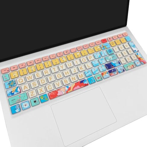 Keyboard Cover for Dell Inspiron 15 3000 5000 7000 3510 3511 3515 3525 3530 3535 5510 5515 5518 7510 15.6", Inspiron 16 7610, Vostro 15 3510 5510 5515, Latitude 3520, Litter Flowers in Saudi Arabia