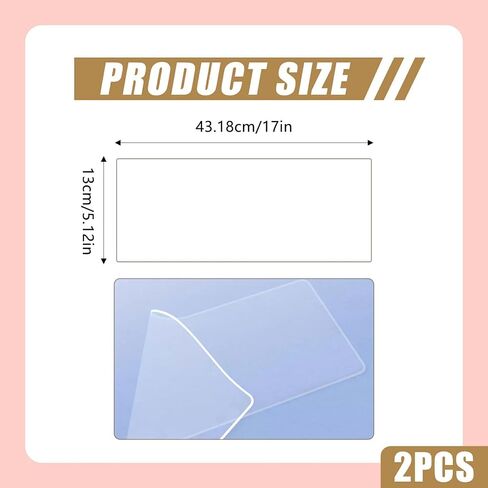 2 Pcs Universal Laptop Keyboard Covers, Clear Silicone Keyboard Dust Cover, Reusable Dustproof Laptop Keyboard Cover, Ultra Thin Waterproof Keyboard Cover Skin for 13"-17" Laptop Notebook (15-17Inch) in Saudi Arabia